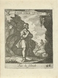 Man by a Cave