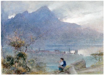 Stansstad and the Pilatus, Switzerland, c. 1865-1932