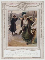 Belle Epoque Paris, Fashionable Lady in the Bois de Boulogne
