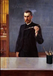 Portrait of Doctor Emile Roux, assistant to Louis Pasteur in 1894