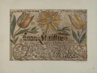 Pa. German Birth Certificate