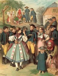 German Costume, Bohmen Kreis Pilsen