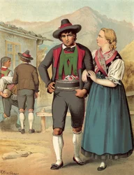 German Costume, Tyrol, Meran