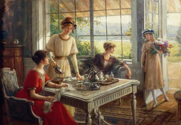 Women having tea