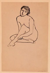 Nude Woman Sitting