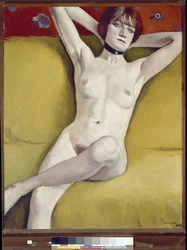 Nude on the couch