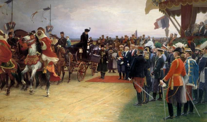 President Emile Loubet Welcomes Tsar Nicholas II and Empress Alexandra