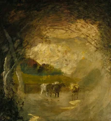 Landscape with Trees and Cattle, before 1897