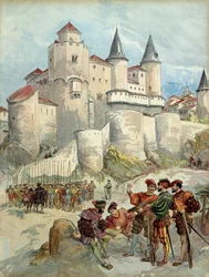 A Prisoner, Francois 1st (1494-1547) Was Locked in a Tower of the Alcazar in Madrid (Spain) Until 1526. Illustration