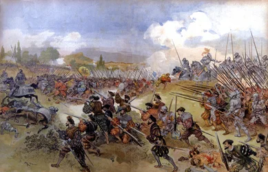 Battle of Cerisolles between Francis I and Charles V