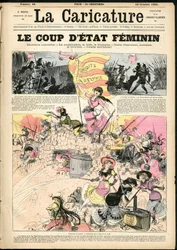 Illustration by Albert Robida for the Cover of La Caricature (1880)