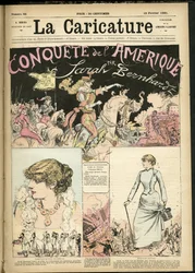 Illustration for the Cover of The Caricature (1880)