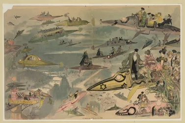 The exit of the opera in the year 2000