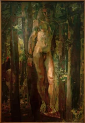 Bound Sebastian in the Forest