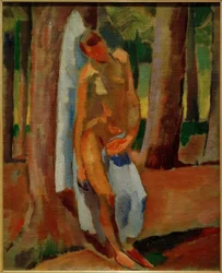 Sebastian with Blue Cloth