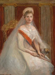 Portrait of Empress Alexandra Fyodorovna of Russia, the wife of Tsar Nicholas II