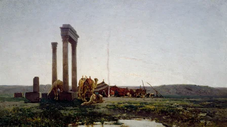 Ruins of a temple in the desert