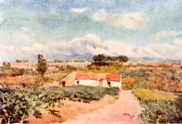 A Tract of the Claudian Aqueduct Outside the City