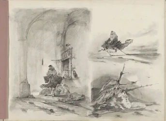 Study Sheet, Including a Shipwreck on a Coast