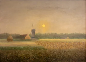 Windmill at Latem at Moonlight