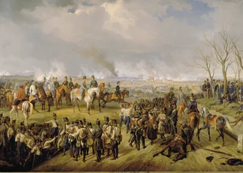 Fieldmarshal Radetzky during the battle of Novara