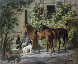 Horses at the Porch