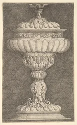 Covered Goblet with a Winged Ball on Top