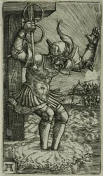 Horatius Cocles Leaping into the Tiber