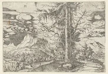 Landscape with Double Fir