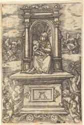 The Beautiful Virgin of Regensburg on an Altar