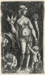 Venus between Two Cupids