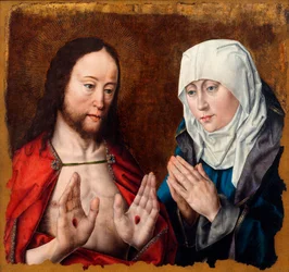 Christ Showing His Mother the Nail Wounds in His Hands, c.1490
