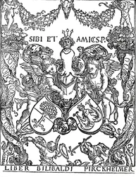 Bookplate of Willibald Pirkheimer
