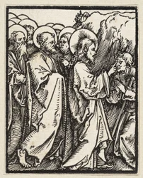 Christ Heals a Blind Man (from: Postilla, 43 Woodcuts)