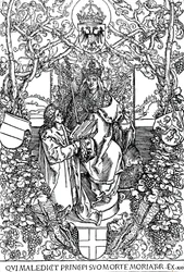 Conrad Celtes Presenting His Book Quatuor Libri Amorum to Maximilian I, 1502