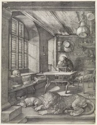 Saint Jerome in His Study