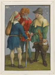 Three Peasants in Conversation