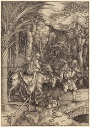 Flight into Egypt, Plate 14 of the Series "The Life of Mary"