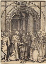 Birth of Mary, Sheet 5 of the Series "The Life of Mary"