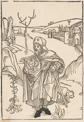 Gerson as a Pilgrim (frontispiece to Gersonis Opera)
