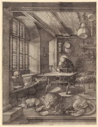 Saint Jerome in His Study