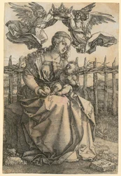 Virgin Mary Crowned by Two Angels