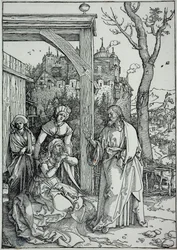 The Life of the Virgin: Jesus Taking Leave of His Mother (Bartsch 92)