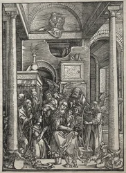 Life of the Virgin: Adoration of the Virgin and Child by Saints and Angels