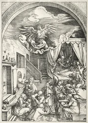 Life of the Virgin: Nativity of the Virgin, 1504-1505
