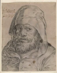 Male Head, Full Face