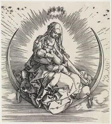 Mary on the Crescent Moon (Title Page of the Life of the Virgin)