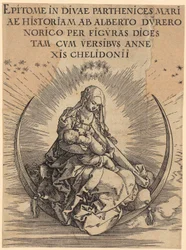 Mary on the Crescent Moon, Plate 1 from the Series 
