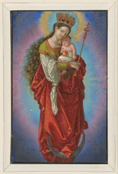 Mary on the Crescent Moon with Scepter and Star Crown