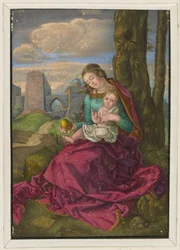 Mary with Child and Pear